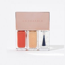 ADORABLE 持久透氣水性可剝式指甲油 柯夢波丹的愛情果 #505珊瑚玫瑰 #506杏桃 5ml*3, 1個