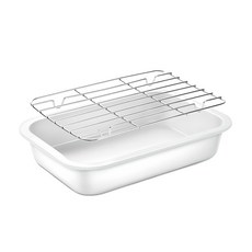 바겐슈타이거 세라믹 사각 트레이 오븐접시 + 랙 세트 Ce 1, 1개