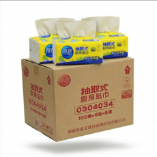 得意 抽取式廚房紙巾 100抽x6包x5袋, 1個, 箱購【抽取式】得意廚房紙*30包, 100張