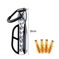 자전거 벽 마운트 산악 상점 디스플레이 홈 랙 스틸 수납함 행거 후크 액세서리, 01, 1개, 색상: 1. Black