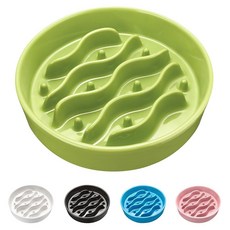 MOPANG 중형 및 대형견을 위한 세라믹 슬로우 피더 강아지 그릇 빠른 먹는 사람을 위한 2.0컵 강아지 슬로우 피더 887.2ml30온스 20.3cm8인치 블랙 15, 초록색