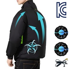 [KC인증] 선풍기 옷 에어컨 자켓 근무복 시원한 아이스 선풍기옷 KTF-11