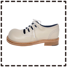 HIPPU l 히푸 l 여성 길리슈즈 l Women's Gillie Shoes Ivory