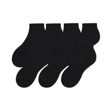 MUSINSA STANDARD 스포츠 삭스 7팩 [블랙] 156868