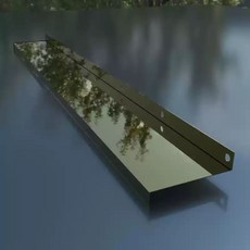 不鏽鋼窗戶擋雨板 窗戶擋水條 防水板 窗臺外沿 封窗防水臺外窗斜坡, 鈦金鏡面, 1個