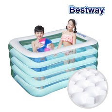 베스트웨이 4단 투명 엠보싱 목욕 볼풀장 촉감놀이 플레이매트 BW_54411, 단품, 1개