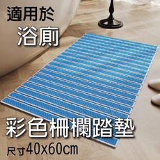 彩色柵欄踏墊 40x60 防滑墊 浴室吸盤止滑按摩廁所鏤空, 1個, 彩色