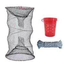 바다통발 미끼통 로프 세트, 블랙