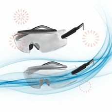 MEIGIX 메이지 김서림 방지제 방지 안전 보호 안경 위 착용 가능 M5, 1개