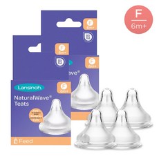 란시노 내추럴 웨이브 젖꼭지, F(6~12개월), 4개