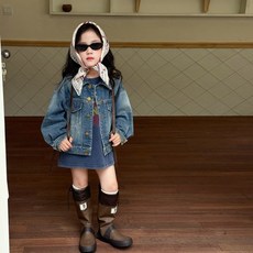 아동 빈티지 워싱 데님 자켓 4924
