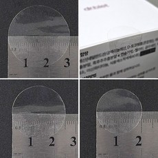 원형 투명 스티커 20 25 30mm 봉인 포장 무지 필름 siw+23151HC, 20mm