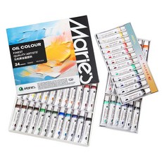 마리 전문가용 유화물감 세트 오일물감 12ml 12색, 24색