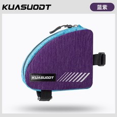 KUASUODT 自行車三角包 橫樑前梁包 上管包 山地公路車騎行 防水收納工具掛包 白色, 紫藍色, 1個