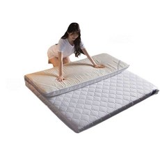 오마이몰 접이식 토퍼 매트리스 메모리폼 3단 원룸 침대 단단한, 1cm, 6cm 워싱 브라운 180X200cm