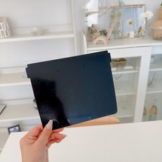아크릴 칸막이 적재형 대 전용, 1개, 블랙