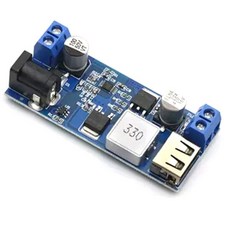 DC-DC 24V/12V ~ 5V 5A 스텝다운 충전 모듈 USB 벅 모듈 휴대폰용 스텝다운 전원 공급 장치 모듈, 표시된 대로