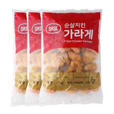 사세 순살치킨 가라게 1kg 기타닭고기가공육, 3개