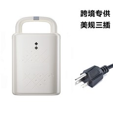 多功能家用三明治早餐機 雙面加熱 食品級不粘, 1個, 白色, 單盤110V
