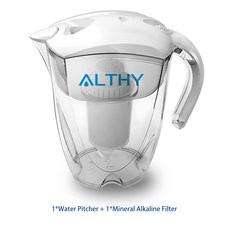 ALTHY 3 5L 미네랄 알칼리성 물 투수 필터 400L 장수명 알칼리화 정수기 여과 시스템 pH ORP, Pit r and Filter, 1개