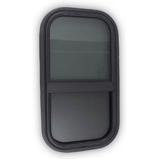 RV 창문 - 24인치 너비 x 22인치 높이 수직 슬라이딩 트림 링 스크린 포함 DOT / 1-3/4인치 벽 두께 교체용 캠퍼 트레일러용, 12"x22"