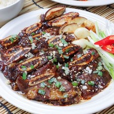 바베큐 (갈비맛집1995) 수제 양념LA갈비 소갈비 구이 반찬 캠핑음식 500g 689000AA (1EA)