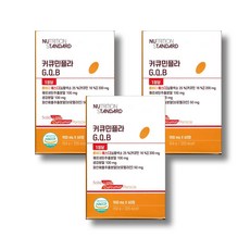 뉴트리션 스탠다드 커큐민플라 G.Q.B 롱비다커큐민 퀘르세틴 브로멜라인, 3박스, 60회분