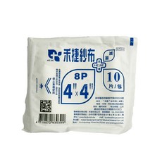 來而康 禾捷 紗布塊 (滅菌) 4X4 滅菌紗布 純棉 10片/包 100包/箱, 1箱, 100個裝