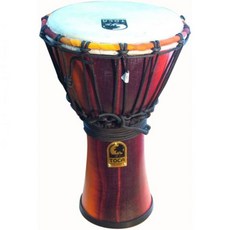 토카 SFDMX-12BM 프리스타일 블랙 맘바 기계적 튜닝 12인치 젬베, Rope Tuned, 7-inch, Fiesta, 1개