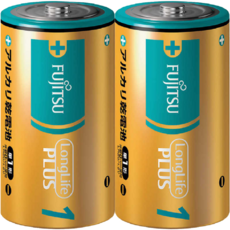FUJITSU 富士通 1號鹼性電池 (2顆裝), 2個裝, 1個