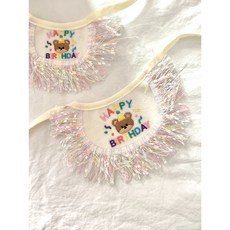 곰돌이 생일케이프 강아지 고양이 선물, 1개, 원컬러