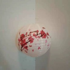 한지공예 조선왕실등키트 전등갓 새해등불, 흰색 매화 조명