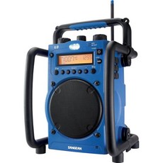 샹간 U4 기상 알림 라디오 블루투스 포함 AMFM Aux-in 초강력 충전식 디지털 튜닝 노란색, Blue/Black
