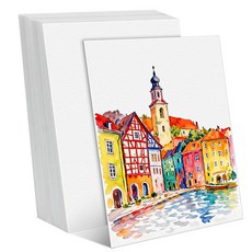 80 Sheets Cold Press Watercolor Paper Bulk 110 lb/230 GSM White Paper 8.5x11 Inch Acid-Free Art, 80 Sheets Cold Press Watercolo