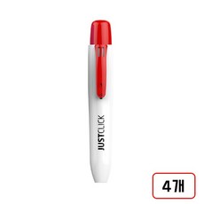 모리스)저스트클릭 화이트보드마카(L/3.0mm), 4개, 적색/DN2218230