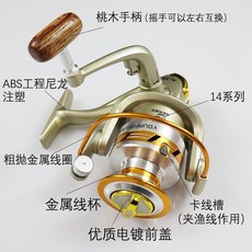 海竿金屬魚輪 紡車輪 路亞輪 遠投輪, 漁富士AL5000金屬輪 順暢 +串鈎