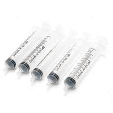 12ml 주사기 5개 1세트 (바늘 포함)