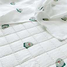 돗투돗 시원한 아기 쿨매트 동물친구들 신생아 침대 인견 쿨 패드 여름 이불, 인견쿨에어패드(150x200)-쿵쿵돗디노