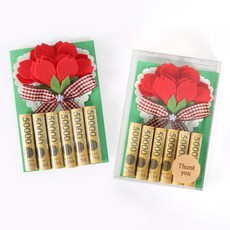 [펠트친구] 땡큐 카네이션 용돈박스 만들기(diy) 2개