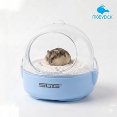 햄스터 모래 목욕통 블루 14cm, 단품, 단품