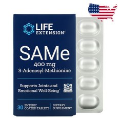 라이프익스텐션 SAMe S 아데노실 메티오닌 400mg 30정 장용정, 1