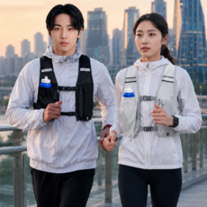 아트스킨 러닝 조끼 가방 초경량 트레일 베스트 등산 백팩, 1개, 블랙