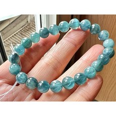 天然染色色膠透感斯里蘭卡藍晶石手串，色彩豐富層次，簡約優雅設計，提升個人品味, 2號8.2咪, 1個