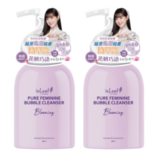 isLeaf 女性私密防護慕絲 花妍巧語 溫和潔淨、平衡PH值、去除異味 提升私密肌膚防護力, 2個, 250ml