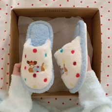 푹신한 여성 실내 털슬리퍼 층간소음 미끄럼방지 논슬립 털실내화 거실화 겨울 슬리퍼 여자 슬리퍼