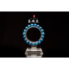 收藏級藍磷灰石手串 - 晶寶YA187-191，冰透體，促進骨骼生長, 1個, 6mm（手圍：15cm）