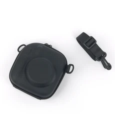 Fujifilm Instax Mini 7+ 89111240 EVA 범용 하드 케이스 보관 가방 폴라로이드 카메라 쉘(어깨 끈 포함), 03 Black, 1