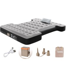 156440 Tecoom [2025 업그레이드] 무선 공기 주입식 트럭 베드 에어 매트리스 1.7~1.8m(6~6피트) 전용 풀 사이즈 쇼트 트럭 매트리스 침대 충전식 펌, 5.5-5.8ft