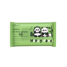 XIONGSEN 嬰兒潔膚濕巾 寶寶濕紙巾 無酒精 親膚無刺激 80抽, 1個, 熊貓 純水濕巾(10抽)超取最多150包, 10抽, 熊貓