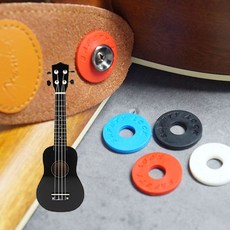 기타 멜빵고리 통기타 우크렐라 스트랩락 링 안전고리, 블랙, 1개